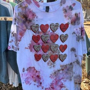 Gildan Kids Tie-Dye Rock Band Heart T-Shirt